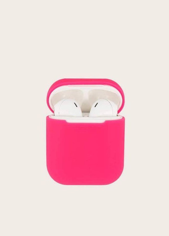 Чохол для навушників Кислотно рожевий No Brand Airpods 1/2 (388366332)