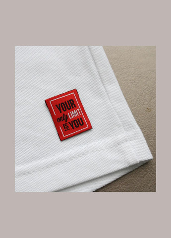 Бирка жаккардовая "Your limit" красного цвета (7966) No Brand (335811766)