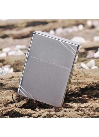 Зажигалка Vintage High Polish Chrome, 260, стальной, кремниевые, фирменная упаковка Zippo (395592774)