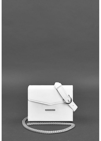 Женская кожаная сумка поясная/кроссбоди Mini белая BlankNote (348359102)