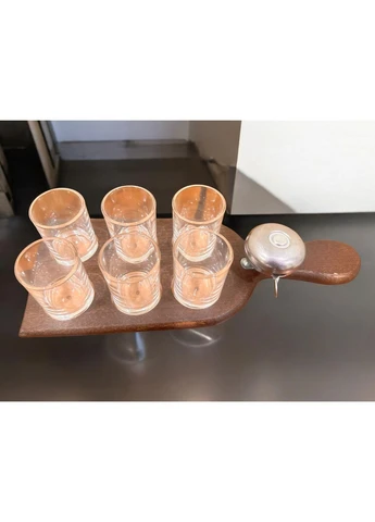 Шотниця з Дуба з дзвінком на 6 персон 31x13 см. No Brand (380757209)