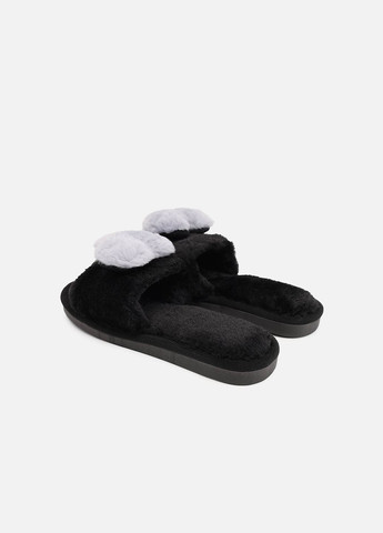 Черные тапочки домашние женские цвет черный cb-00276831 No Brand