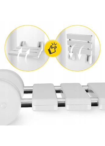 Сидіння для ванни та душу відкидне, до 100 кг White () 4FIZJO P-5905973406529 (402386017)