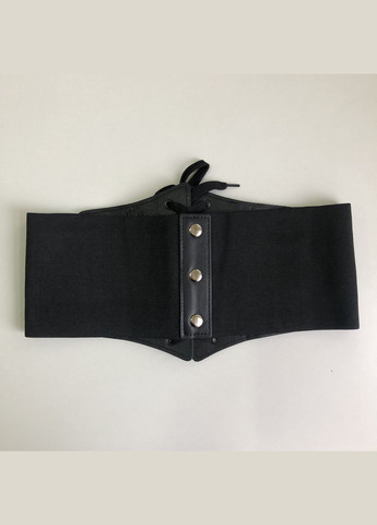 Широкий пояс-корсет ремень ремешок поясок на шнуровке One Size черный (16-9) No Brand (308999935)
