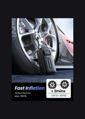 Автомобильный насос Portable Tire Inflator (UGR-15951) Ugreen CD259 (315598193)