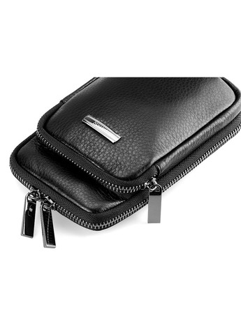 Поясна сумка для телефону з натуральної шкіри, чорний (LG_E842A7986B9F) No Brand (386788168)