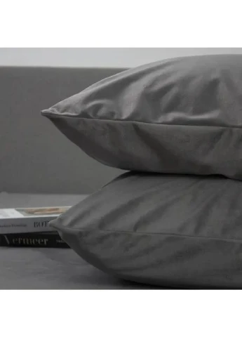Декоративная наволочка ТЕП VELOUR Велюр 50х70 см Серый (570005070) ТЕП (401309337)