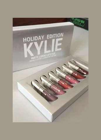 Набор жидких матовых помад 6 в 1 Kylie Holiday Edition 8613 Kylie Cosmetics (387076070)
