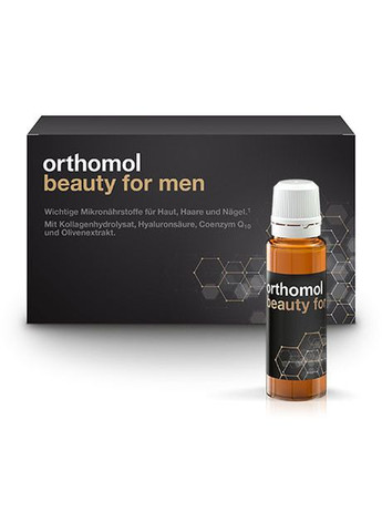 Витаминноминеральный комплекс для мужчин Beauty for Men (питьевая бутылочка с суспензией) 30 ежедневных порций Orthomol (280265864)
