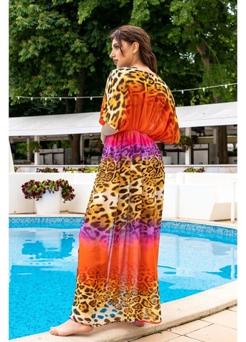 Червона купальник парео vibrant beachwear 21078 помаранчевий Tanita-Romario