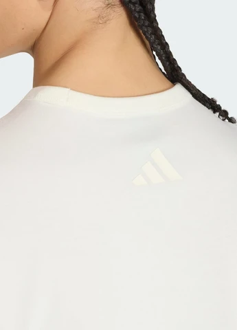 Біла футболка soft lux graphic adidas