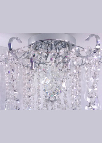 Люстра стельова кришталева з пультом 25486 Хром 42х45х45 см. Sunnysky (364490190)