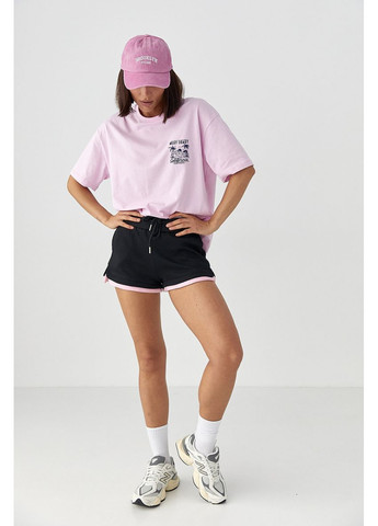 Шорты с эффектом двойного слоя Lurex Шорты (370393255)