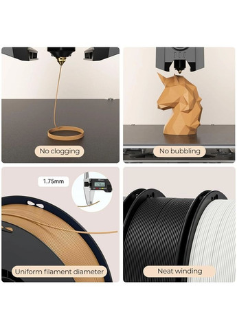 Пластик для 3D принтера PLA Soleyin 1кг 1.75мм Gray (3301010517) Creality (363837209)