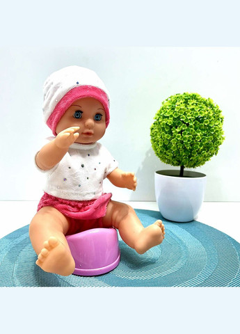 Пупс функциональный высота 30см пьет из бутылочки ходит на горшок бутылочка соска подгузник Белый (YL2430L-E-C-DM-UA No Brand (311309347)