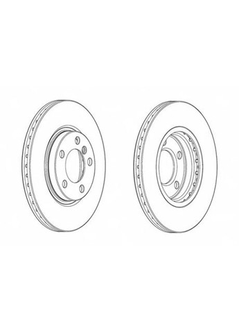 Диск тормозной передний MINI COUNTRYMAN - 06/10- DDF2125C Ferodo (368533872)