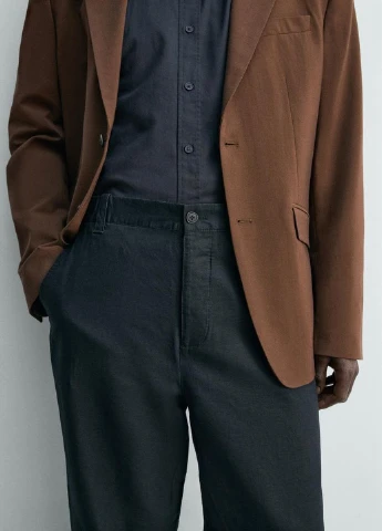 Синие летние брюки Zara