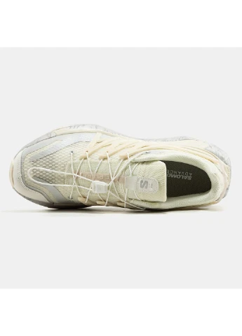 Белые демисезонные кроссовки мужские Salomon XT Pu.Re Advanced