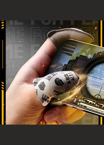 Ігрові напальчники ROCK winner сірі кіберспортивні для гри на телефоні смартфоні для Pubg Codm Standoff 2 No Brand (322400871)