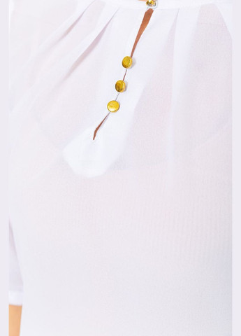 Біла блуза однотонна, колір білий, Ager