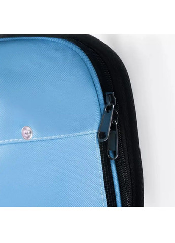 Сумка переноска для тварин кішок собак з вентиляцією кишенями ручкою ременем 52x22x29 см розмір L (477289-Prob) Блакитна Unbranded (296552117)