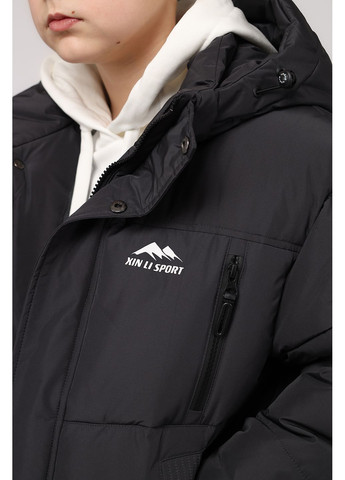 Темно-сіра зимня куртка для хлопчика колір темно-сірий cb-00280230 Yuki