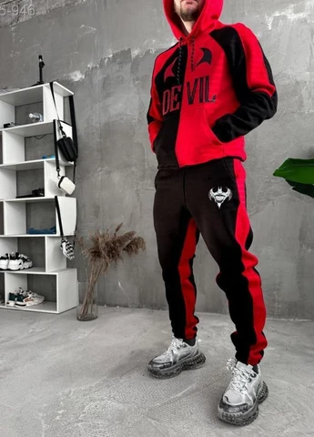 Спортивний костюм утеплений чоловічий зима осінь No Brand (314903405)