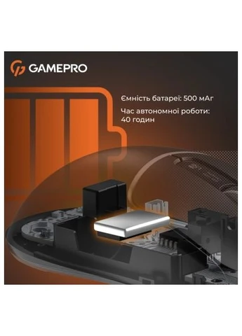 Мышка (GM012B) GAMEPRO Genesis Ranker Wireless/Bluetooth/USB Black (366697049)