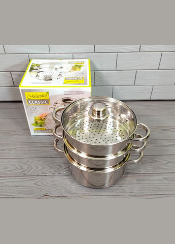 Пароварка з нержавіючої сталі 4 л (MR2900-22) Maestro (334007386)