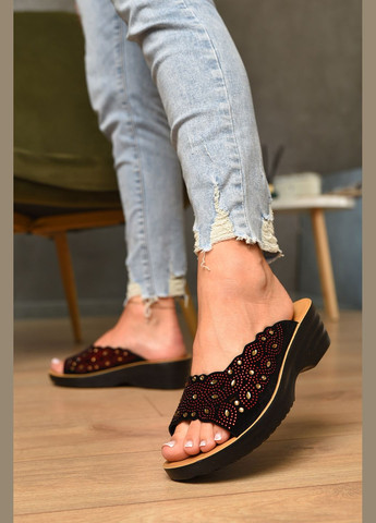 Шльопанці жіночі чорного кольору Let's Shop (346390969)