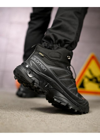 Чорні Зимовий термо кросівки salomon statix black No Brand