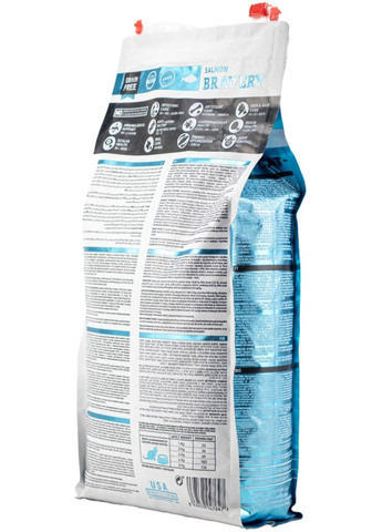 Сухой корм для взрослых кошек Salmon Adult Cat с лососем 7 кг (8436538947630) Bravery (341675087)