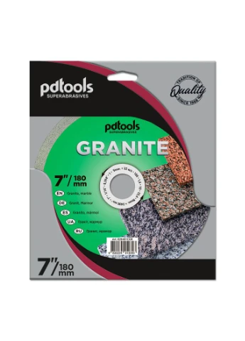 Круг алмазний вiдрiзний GRANITE 1A1R 180 для стаціонарного обладнання (42089) PDTools (295039567)