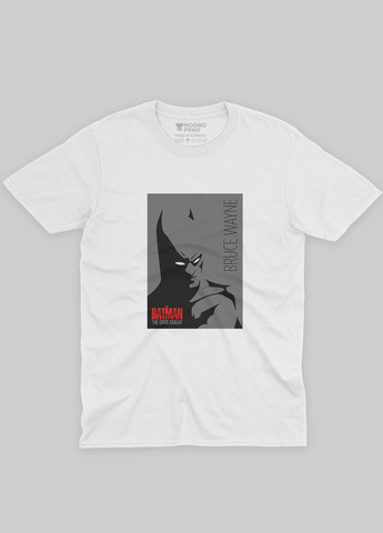 Белая демисезонная футболка для мальчика с принтом супергероя - бэтмен (ts001-1-whi-006-003-031-b) Modno