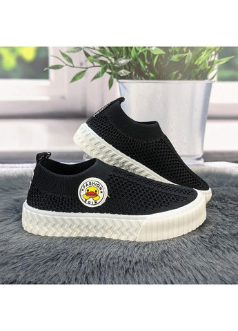 Черные мокасины тапочки детские Lilin