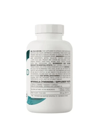 Метилфолат 5-MTHF Folic Acid 800 мг 60 капсул Ostrovit (361116480)