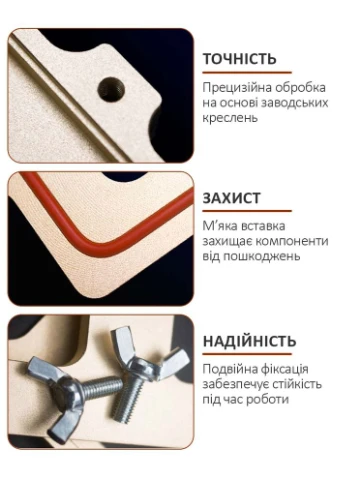 Комплект форм для склеювання рамки з дисплеєм / алюміній / для iPhone 16 Pro Max MaYuan (331155903)