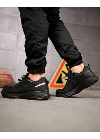 Чорні Осінні термо кросівки salomon ricrewn black No Brand