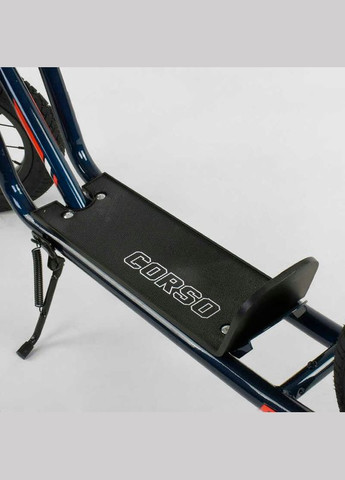 Самокат дитячий " " надувні колеса 12 "+ ручний переднє гальмо. Black (86798) Corso (340910476)