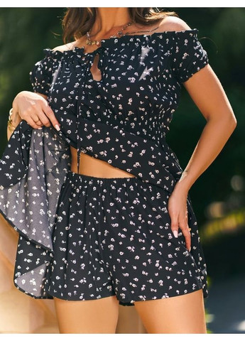 Черное платье 15213 черное ISSA PLUS однотонное