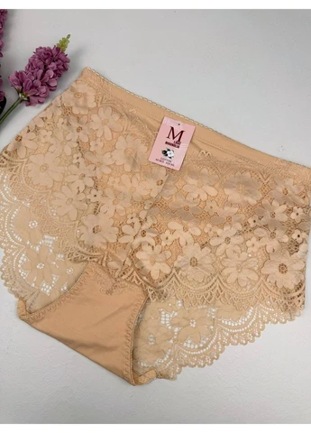 Батальные хлопковые слипы с кружевом 8818 Magnolia (384385399)