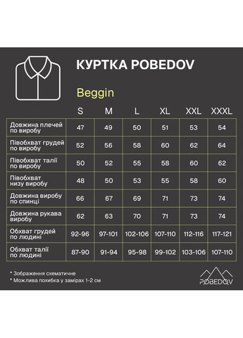 Чорна демісезонна куртка beggin чорний Pobedov