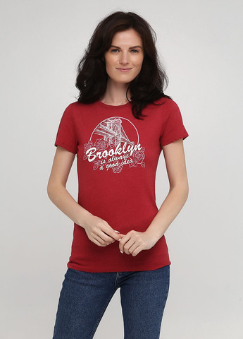 Червона літня червона футболка - жіноча футболка a0159w Aeropostale