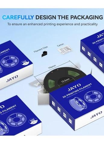 Rapid Matte PETG Filament 1.75 mm, високошвидкісний 3D принтер, 1.1 кг, матовий синьо JAYO (383526848)