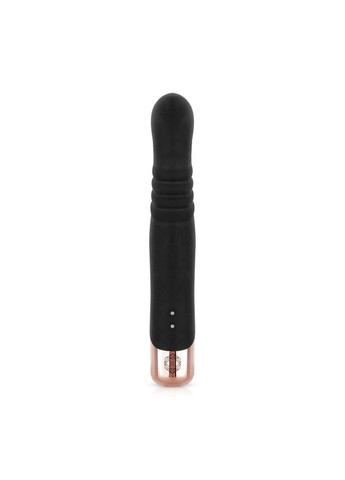 Вібратор-кролик - Rabbit Vibrator with thrusting function - Black Rosy Gold (369945746)