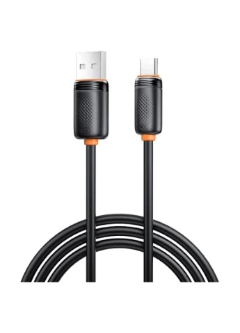 Дата кабель (NB302-AC.black) XO USB 2.0 AM to USB-C 1.0m 3A black (401639310)