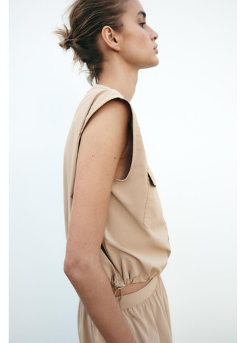 Короткий жилет з еластичним низом Zara (356675482)