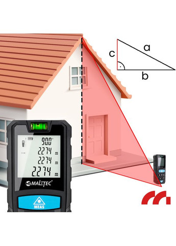 Лазерный дальномер 50м Maltec (341281800)
