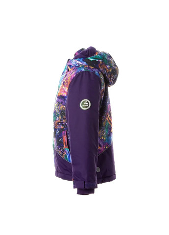 Біла куртка зимова alex 1, р.116, пурпурний з принтом/темно-ліловий () Huppa 17800130-11483-116
