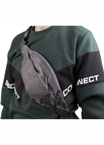 Мужская текстильная сумка на пояс Y302-25DGRAY серая Dovhani (370848556)